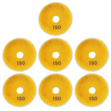 (150) 7Pcs 4inch Metal Infused Wet Grinding Pad Set For Professional Marble Tile Polishing Stone Restoration Grinding Discs