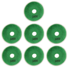 (1000) 7Pcs 4inch Metal Infused Wet Grinding Pad Set For Professional Marble Tile Polishing Stone Restoration Grinding Discs