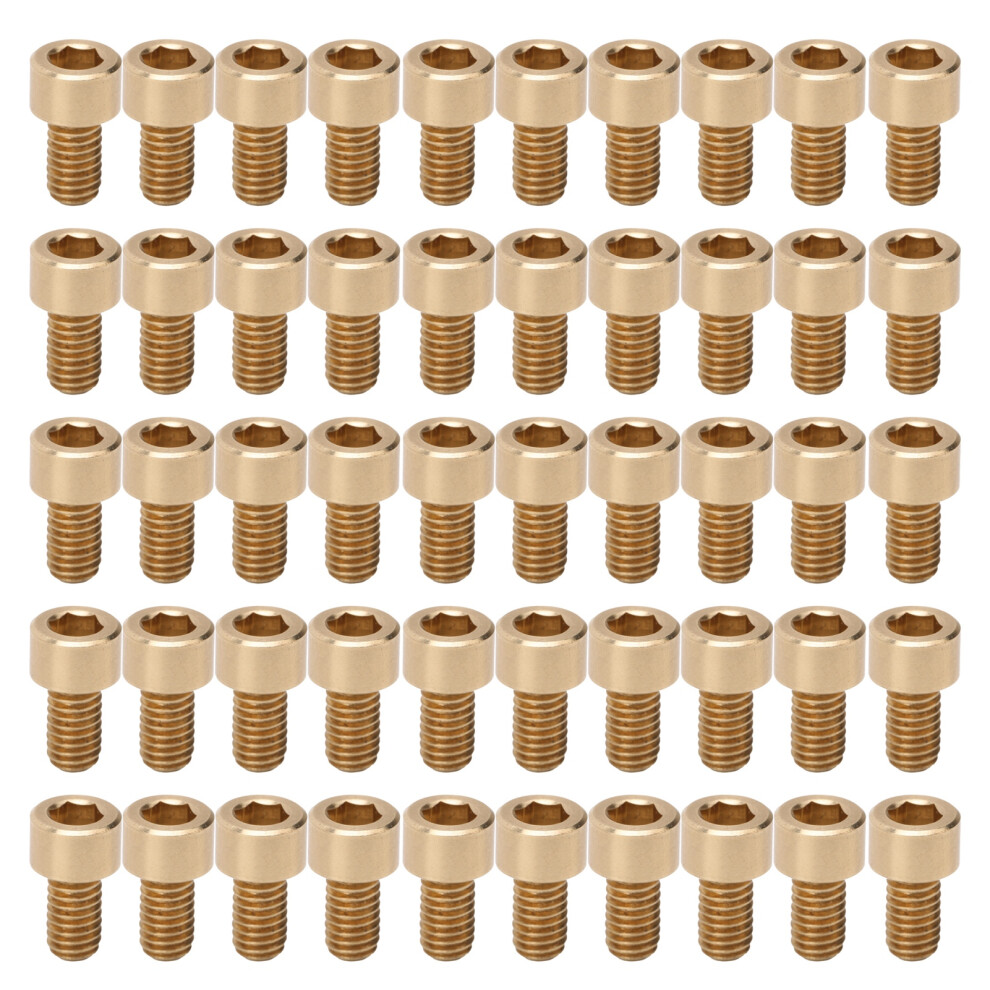 50Pcs Cap Hex Socket Screw Copper Fastener 8320539300788
