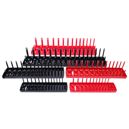 6PCS Metric & Inch Socket Holder Organizer – Plastic Storage Tray 1