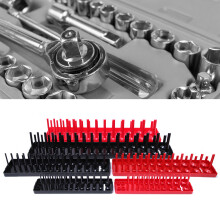 6PCS Metric & Inch Socket Holder Organizer – Plastic Storage Tray
