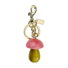 (Pink) Adorable Mushroom Keychain Trendy Charm Pendant Compact Lightweight Accessory Keyring for Gifts or Personal Style