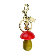 (Red) Adorable Mushroom Keychain Trendy Charm Pendant Compact Lightweight Accessory Keyring for Gifts or Personal Style