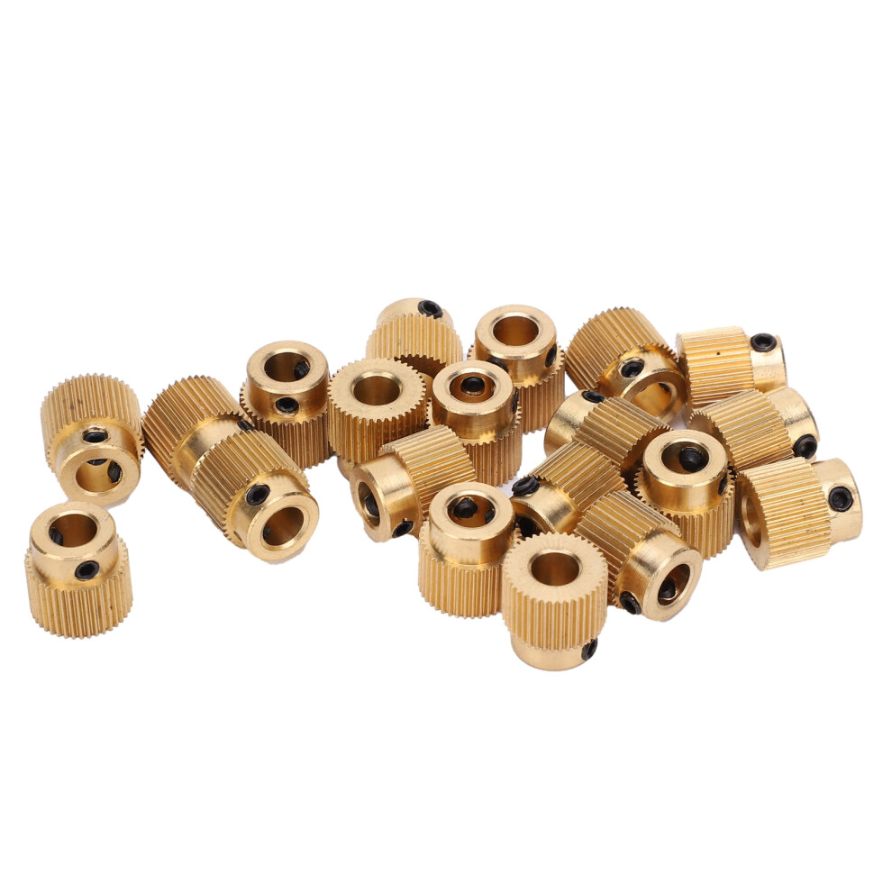 20Pcs 40 Teeth Drive Gear Brass Yellow 3D Printer