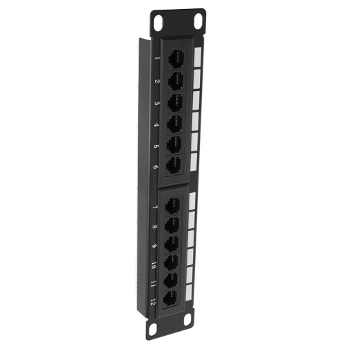 UTP 12Port Cable Rack CAT6 RJ45 Ethernet Network 2