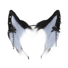 (5) Cartoon Headband Cat Foxes Ears Shape Hair Hoop Plush Carnivals Party Headpiece Cosplay Party Costume Props Unisex