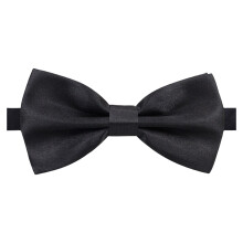 Fashion Shirt Necktie School Uniform Bows Tie-black glossy 2