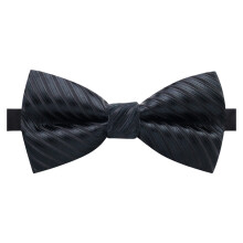 Sparkling Ribbon Bows Tie Christmas Casual Tie-black stripes