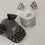 Distressed Leopard Pattern Dog Ear Caps Cotton Adjustable-Gray 6