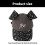 Distressed Leopard Pattern Dog Ear Caps Cotton Adjustable-Gray 4