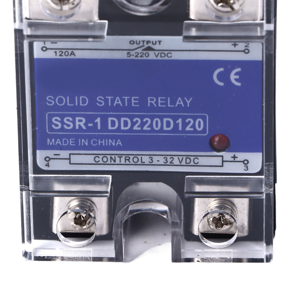 Single Phase Ssr Relay 3-32Vdc Input 5-220Vdc 120A Bolt Fixing 4661349501977