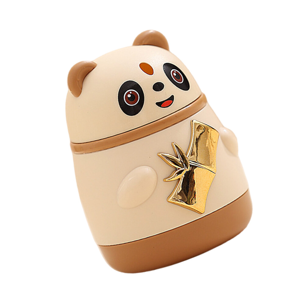 Brown Automatic Panda Toothpick Dispenser Table Decorations