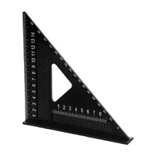 7in Carpenters Square Metal Triangle Ruler-mm mark hole