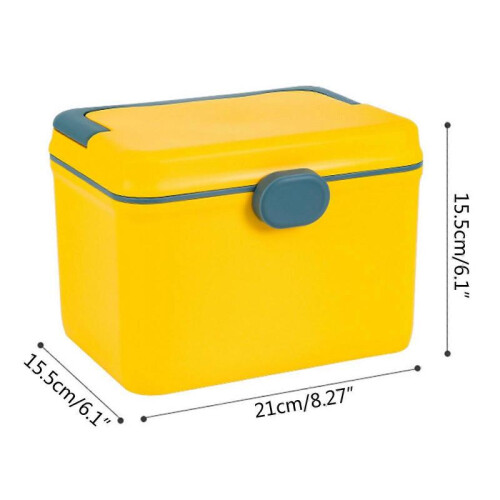 (Orange) Multi-functional for Pill for Case Plastic First Aid Kit Container Medicine Stor  Yellow 2