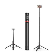 (Black, one-size) 1.83M Selfie Stick Tripod, Portable Telescoping Smartphone Holder with Wireless BT Remote Control, Cellphone Tripod Cold Shoe Accessories,