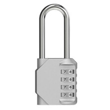 (Silver) Can Set Password Padlock for Secret Notebook Small Furniture Cabinet Drawer Suitcase Storage Bag Digit Combination Lock  Silver