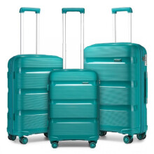(3 PIECES SET) [MissLulu Bags] Bright Candy Design Hard Shell Polypropylene 20''/24''/28'' Suitcase with TSA Lock and 14'' Vanity Case Classic Collection -
