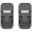 (Black) 2Pcs Adjustable Laptop Stand for Desk Ergonomic Foldable Portable Risers Holder Mount for Computer Notebook Tablets  Silver 1