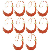 (Orange) 10Pcs Class of 2025 Graduation Tassels Graduation Hat Tassels Pendant For Class of 2025 Graduates Costume  Decoration  Yellow