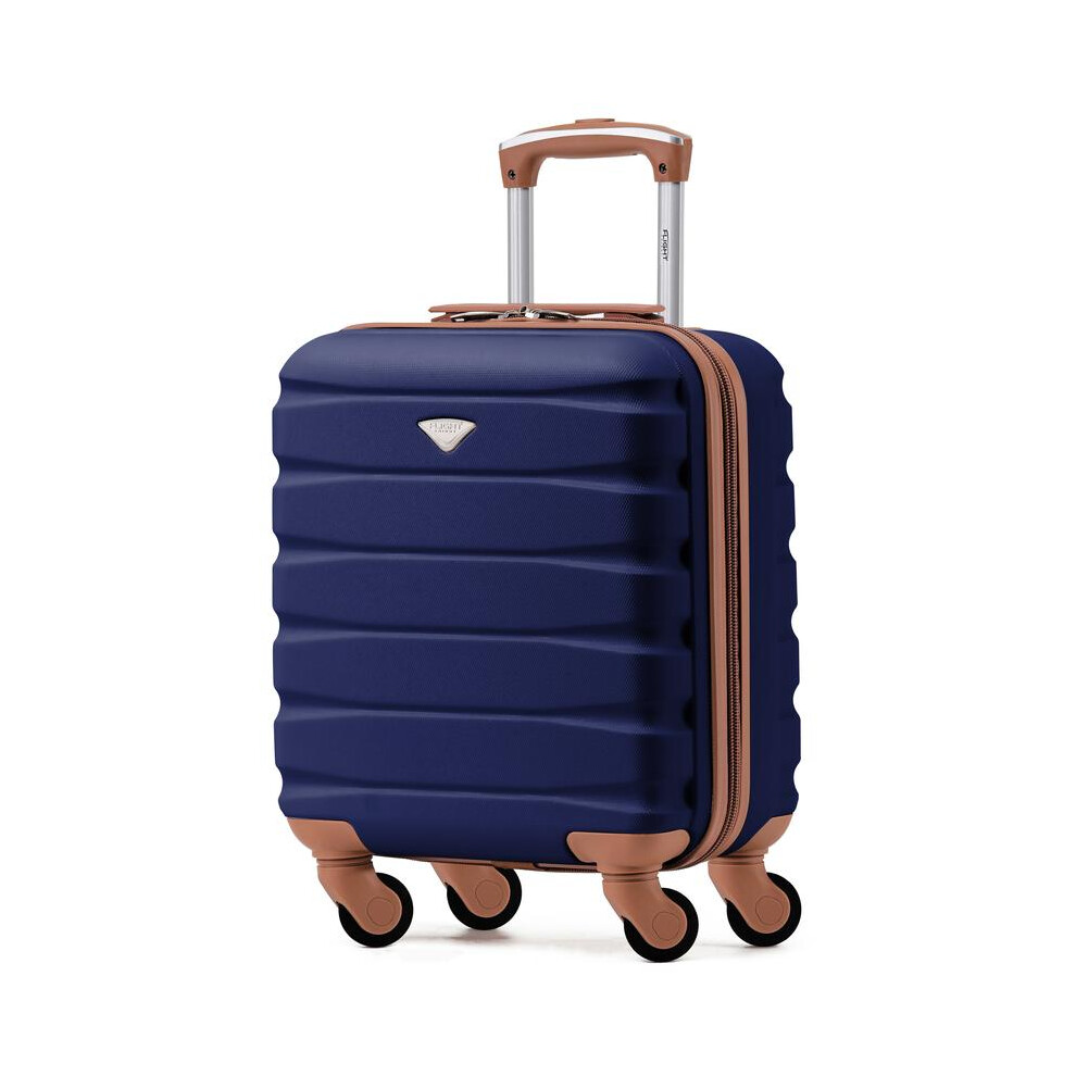 (Navy/Tan, 45x36x20cm) 45x36x20cm easyJet Free Underseat Cabin Bag Maximum Dimension - Approved with easy Jet bag sizer. Approved for 100+ Airlines-image-OPC-PKGCQ5Y-NEW