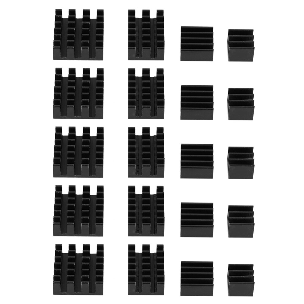 20pcs Black Aluminum Heat Sink CPU Cooler with