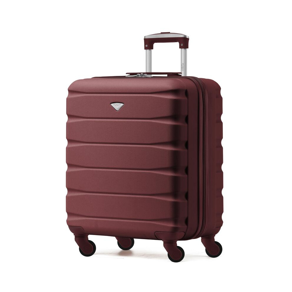 (Burgundy, 56x45x25cm) 56x45x25cm easyJet  & British Airways Large Cabin Bag Maximum Size Hand Luggage Carry-On Bag - Lightweight ABS-image-OPC-PKGCQFG-NEW
