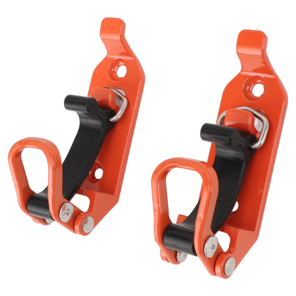 2Pcs Roof Rack Shovel Mount Clamp, Zinc Alloy, 62Lbs Capacity, Orange 4921349508902