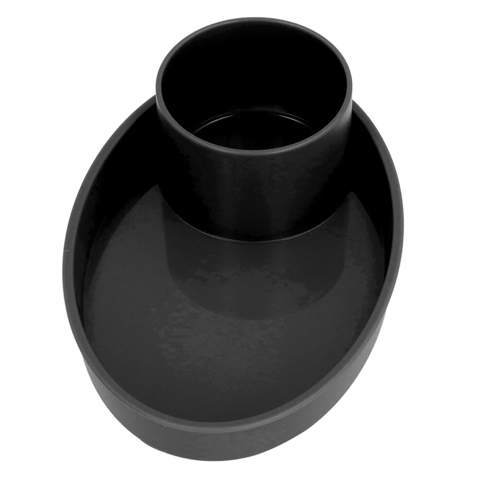 Portable Car Seat Snack Tray With Rotating Cup Holder - Black 8731349509283