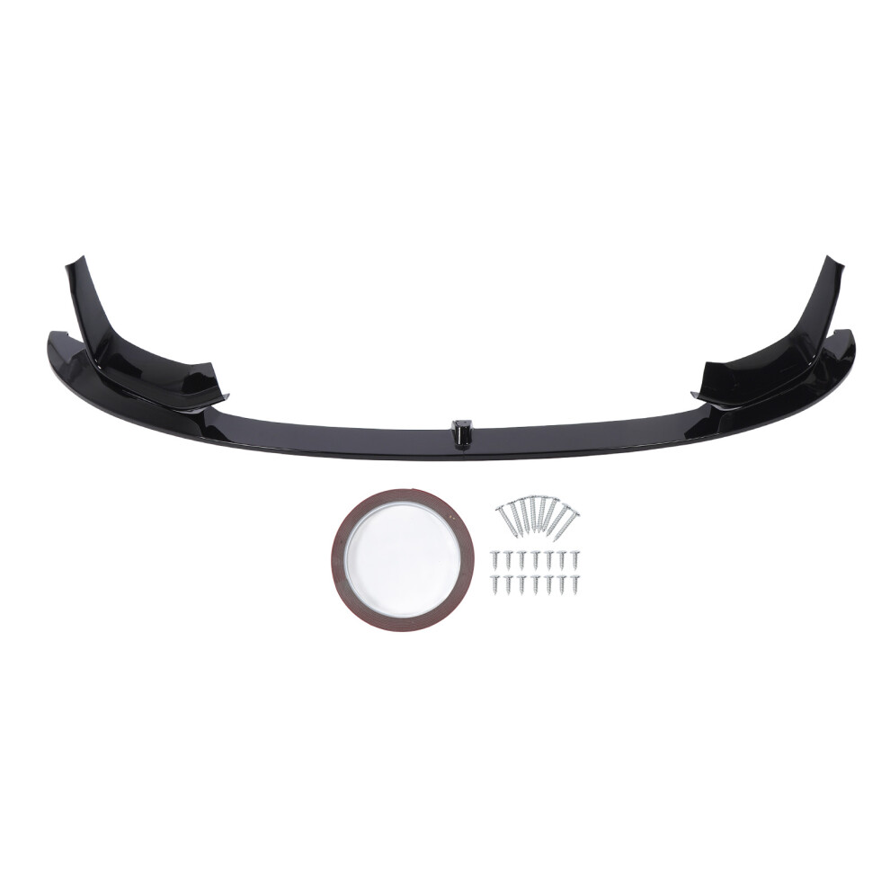Front Bumper Lip Spoiler Splitter Glossy Black 8320539303697