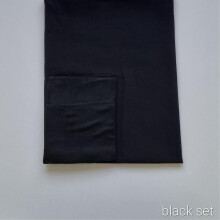 (Black) Premium Chiffon Hijab & Tube Bonnet Matching Set Hijab Gift Set Exclusive Packaging