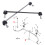 2Pcs Front Stabilizer Sway Bar Link 9678833080 15