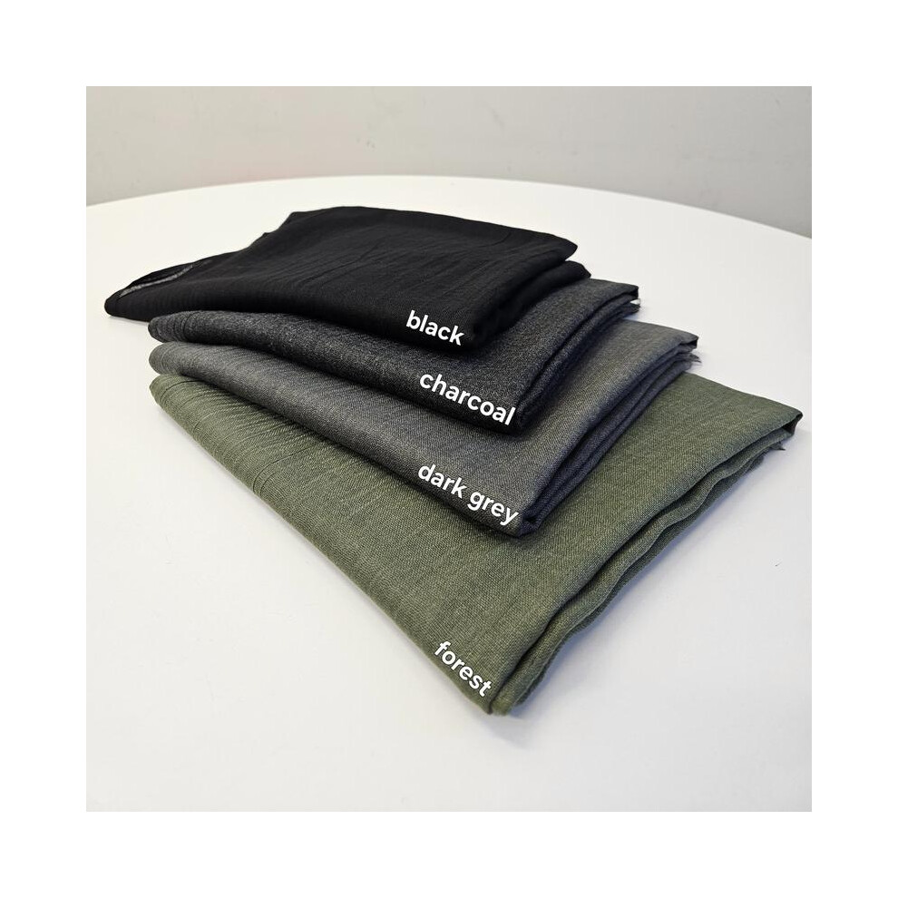 (DARK GREY) NEW MODAL HIJAB SCARF SOFT MODAL 180CM X 100CM-image-OPC-PKGCRQ2-NEW