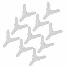 Fish Tank Air Tube Y Connectors 10PCS Soft Hose Fittings for Aquarium 4.8mm