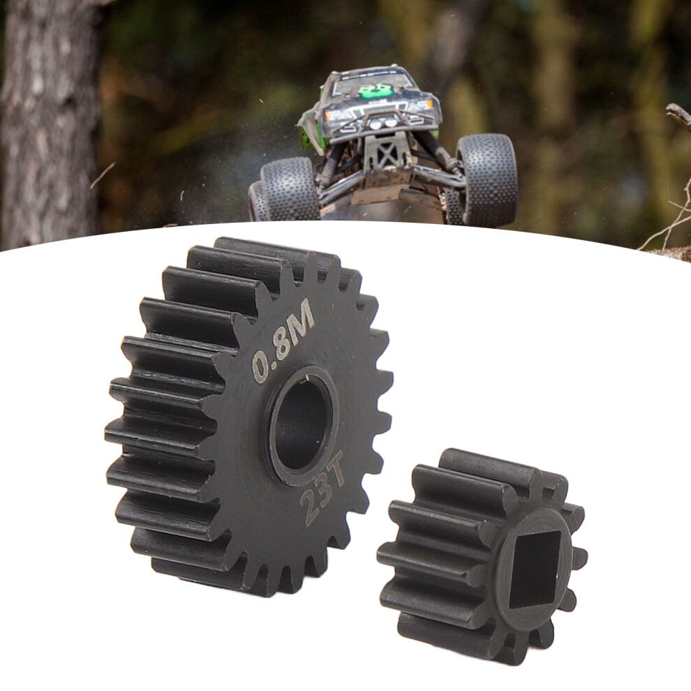 0.8M Steel Portal Gears 12T 23T For 1/10 Rc Car Axial Capra Scx10 Iii Series 4631349510255
