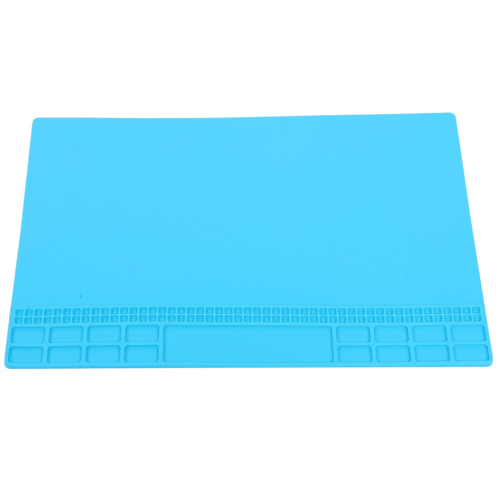 Repair Mat Heat Resistant Magnetic Silicone Blue