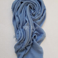 (Cerulean Blue) PREMIUM QUALITY CRIMP CRINKLE HIJAB SCARF EVERYDAY CRIMP WASH AND WEAR CRINKLE SCARF IRON FREE HIJAB SCARF