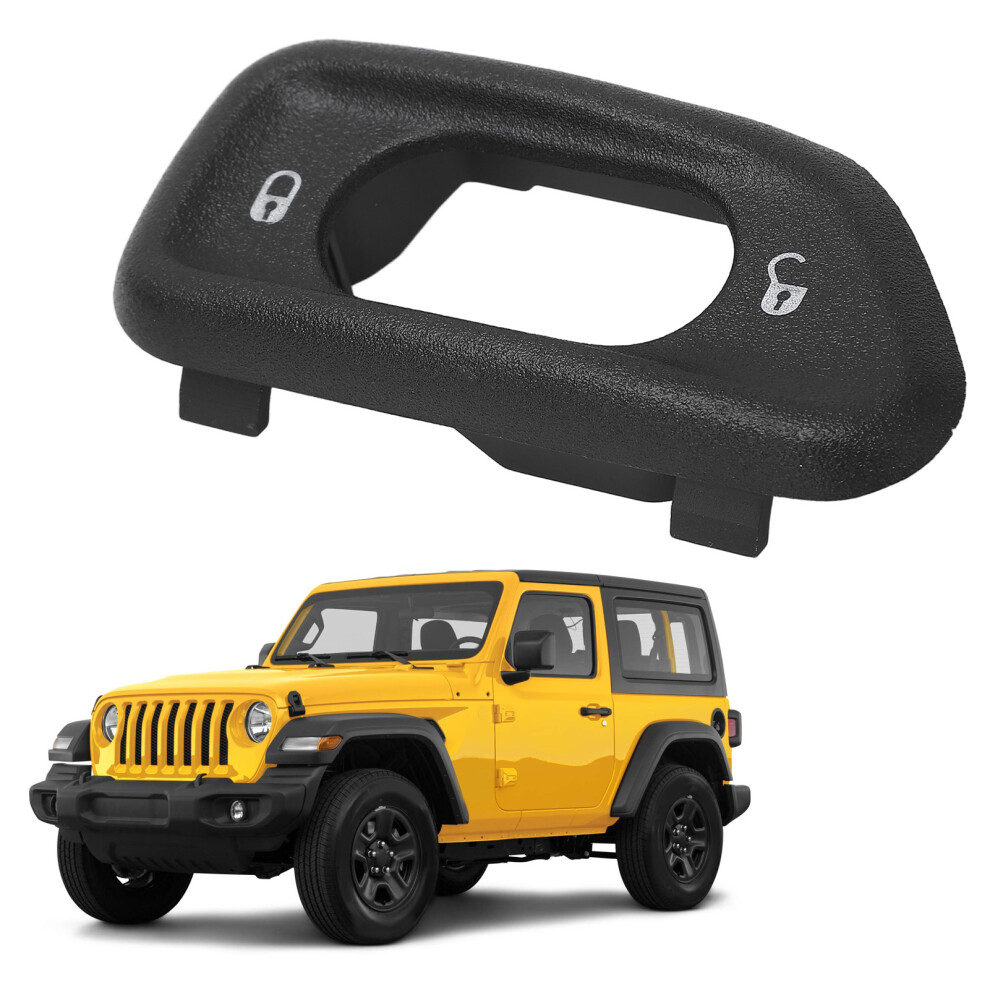 Front Door Switch Frame Bezel Cover For Jeep Wrangler Jk 2011-2018 7611349512128