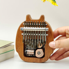 Mini 10-Key Kalimba Thumb Piano Sapele Wood Portable Music Box Gift