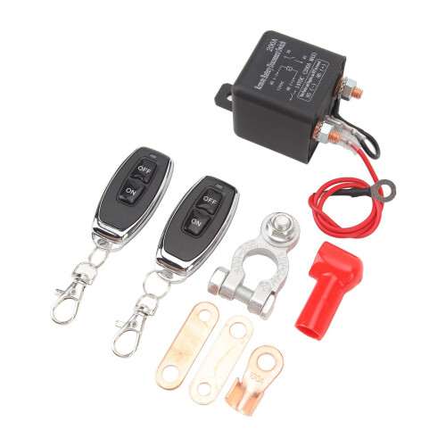 High Security 12V 200A Remote Car Battery Disconnect Switch - Prevent Drain