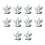 10lots Artificial Corals Fishes Tanks Decorations-Type G white 1