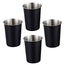 4Pcs Functional Kid Stainless Steel Drinking Cups Rusts-260ml