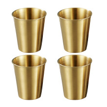 4Pieces Stackable Stainless Steel Kids Cups Portable And-260ml