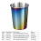 Set Of 4 Stackable Stainless Steel Beer Cups Coffee-500ml 3