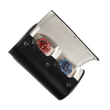 Watch Case PU Watch Roll Organizer for Watch Jewelry-2 people