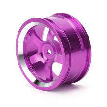 4 Stück 1/10 Aluminiumlegierung RC Radnabe für Touren- & Driftautos, Lila