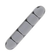 Clip portacables de carga gris L 10x2cm 200g