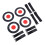 4PCS Soccer Targets Discs Set ABS Soccer Goal 10