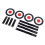4PCS Soccer Targets Discs Set ABS Soccer Goal 9