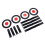 4PCS Soccer Targets Discs Set ABS Soccer Goal 8