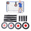 4PCS Soccer Targets Discs Set ABS Soccer Goal 11